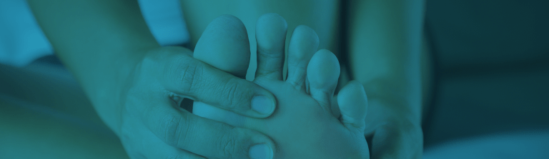 Patient feeling pain in toes